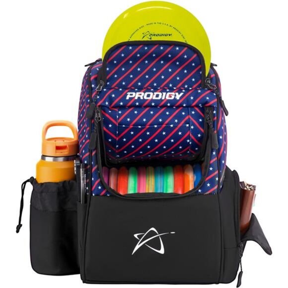 Ascent Disc Golf Backpack Beginner Frisbee Disc Golf Bag with 18+ Disc Capacity - Picture 1 of 7